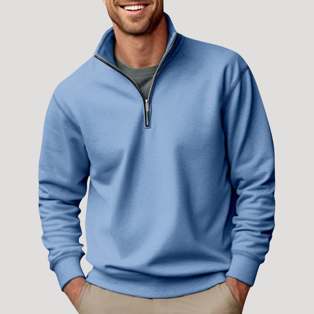 Liam | Men’s Minimal Quarter Zip Sweatshirt