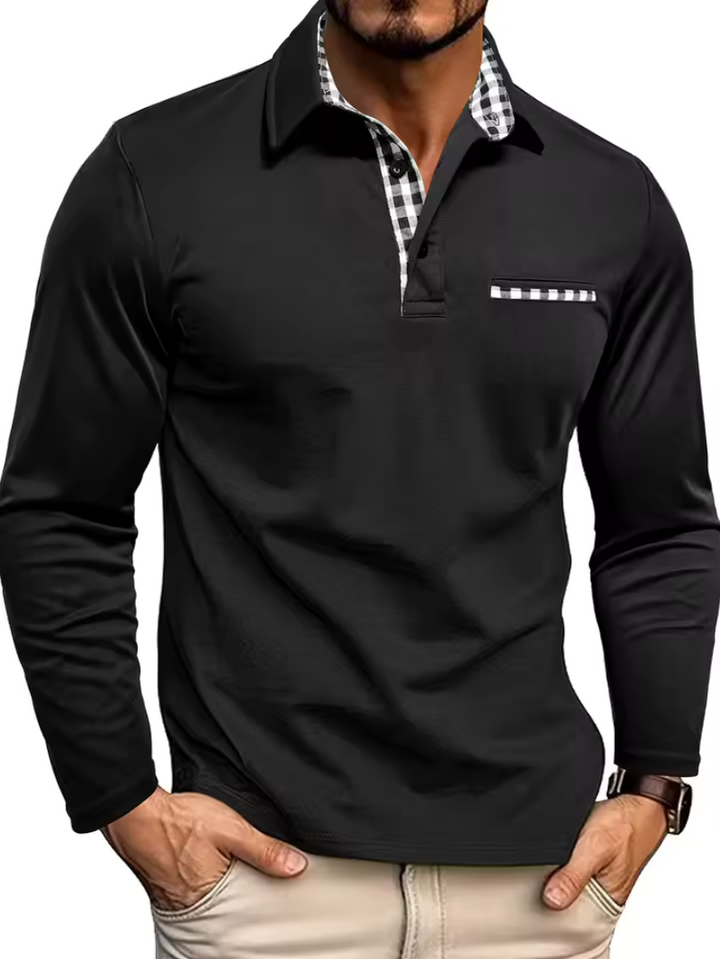Nora | Stylish Long Sleeve Polo Shirt With Collared Neckline
