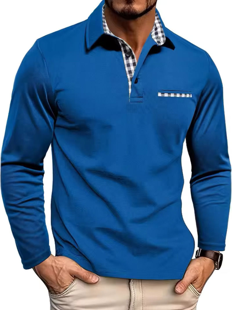 Nora | Stylish Long Sleeve Polo Shirt With Collared Neckline