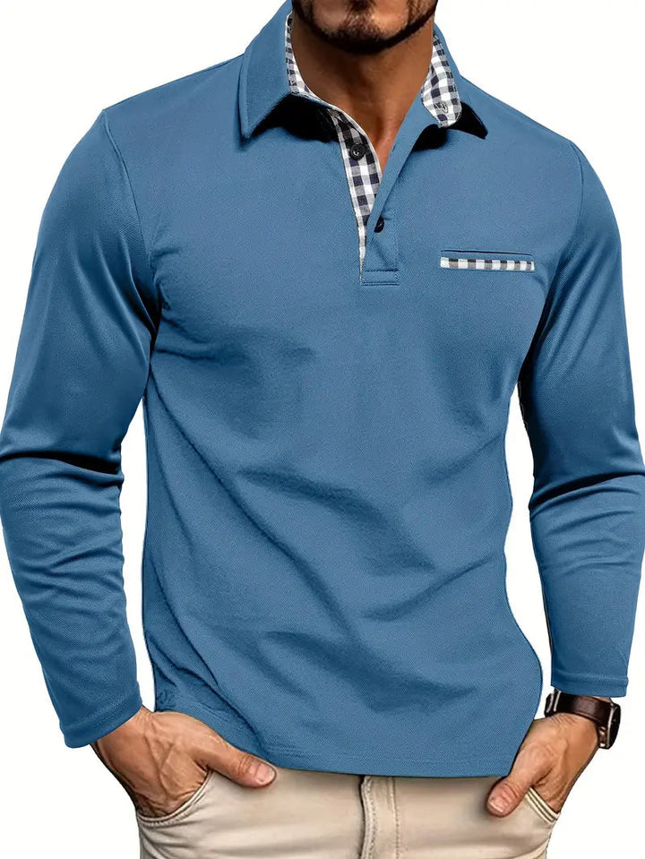 Nora | Stylish Long Sleeve Polo Shirt With Collared Neckline