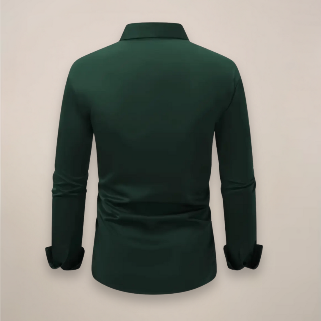 Jude | Sleek Long Sleeve Button-Up Dress Shirt Men