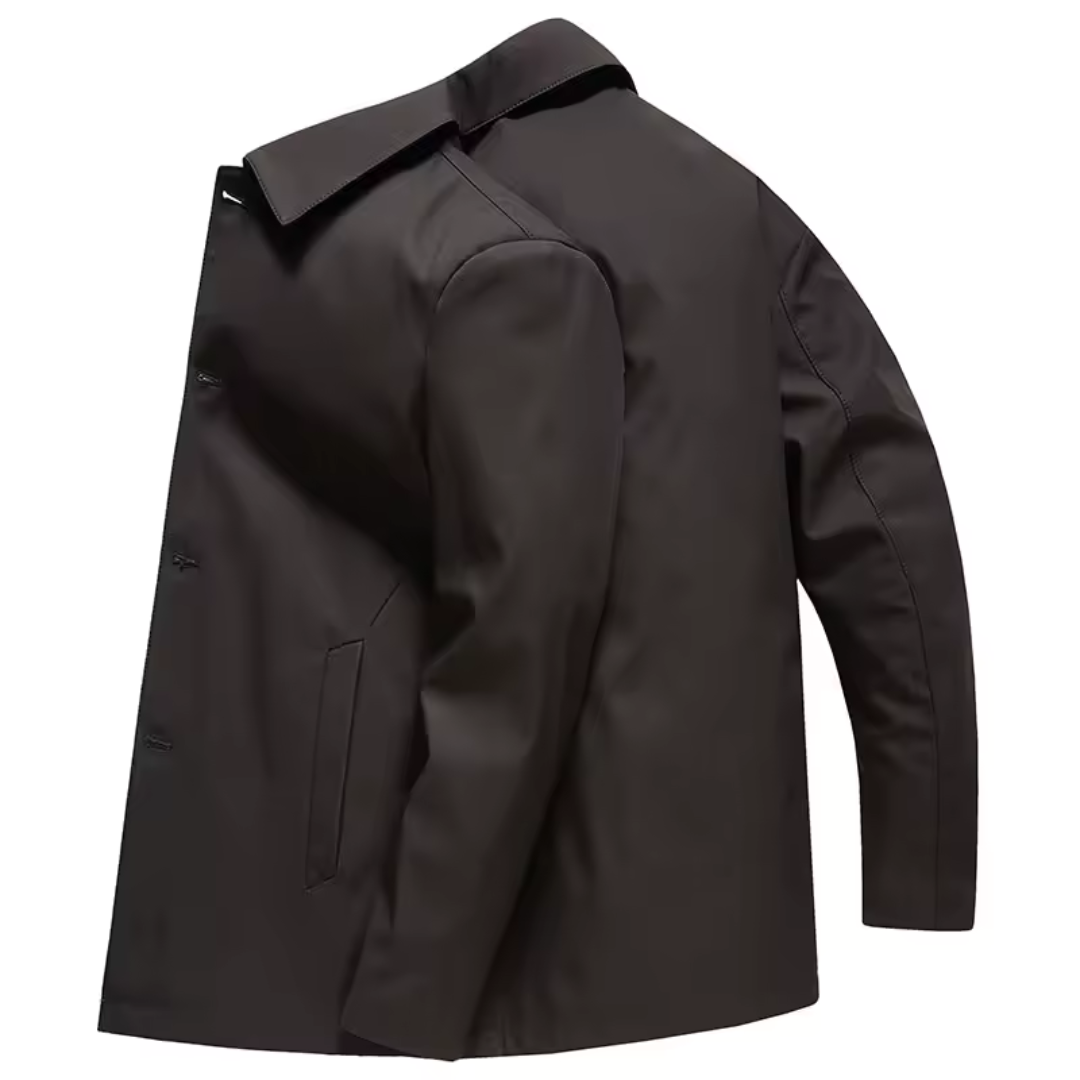 Isabella | Elegant Button-Up Trench Coat With Classic Collar