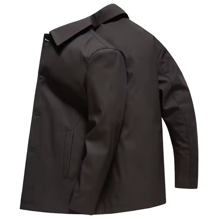 Isabella | Elegant Button-Up Trench Coat With Classic Collar