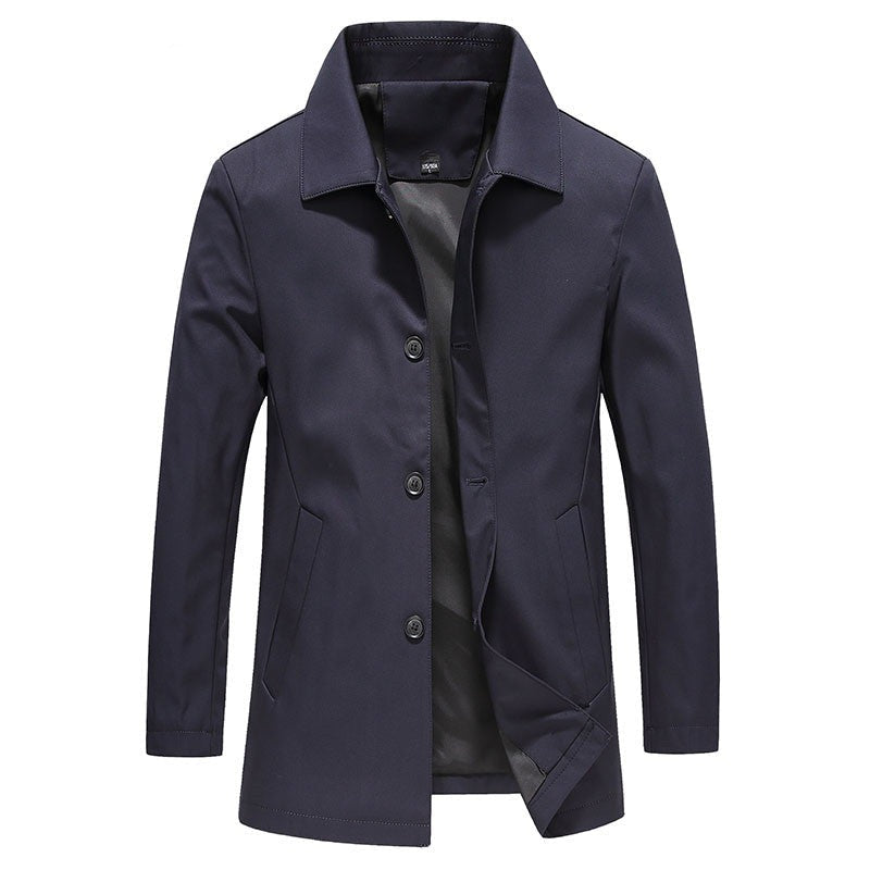 Isabella | Elegant Button-Up Trench Coat With Classic Collar