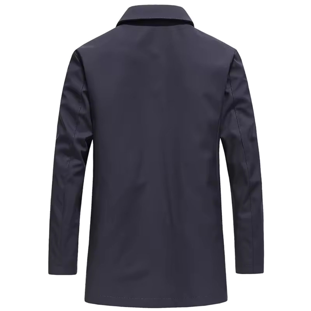 Isabella | Elegant Button-Up Trench Coat With Classic Collar