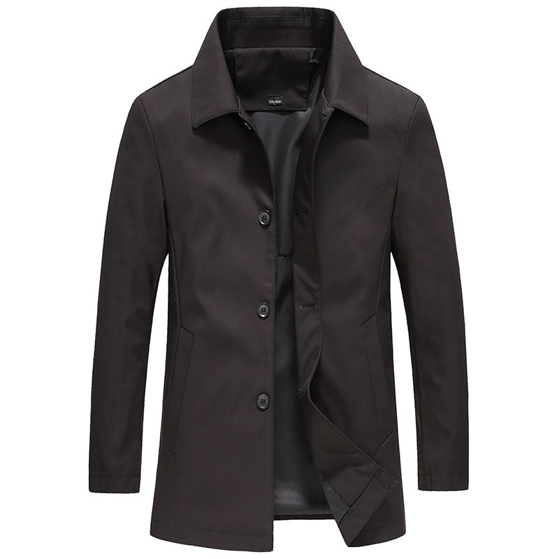 Isabella | Elegant Button-Up Trench Coat With Classic Collar