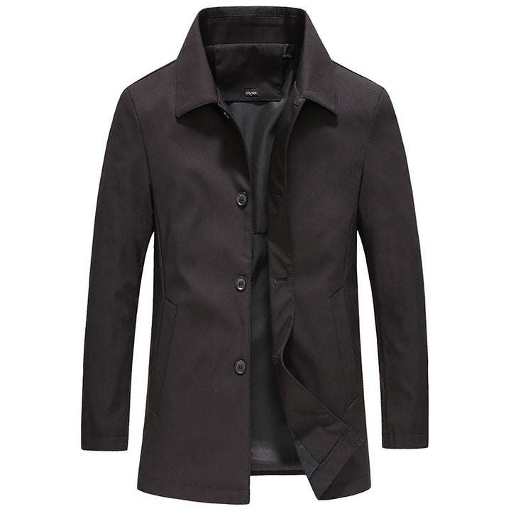 Isabella | Elegant Button-Up Trench Coat With Classic Collar