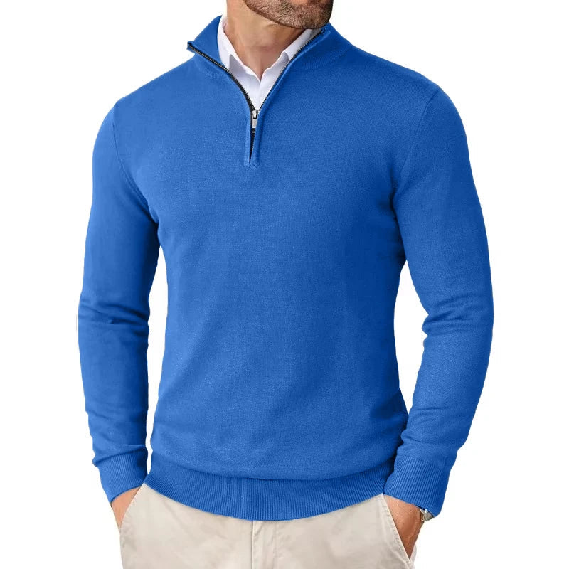 Lily | Stylish Quarter Zip Pullover Sweater For Men