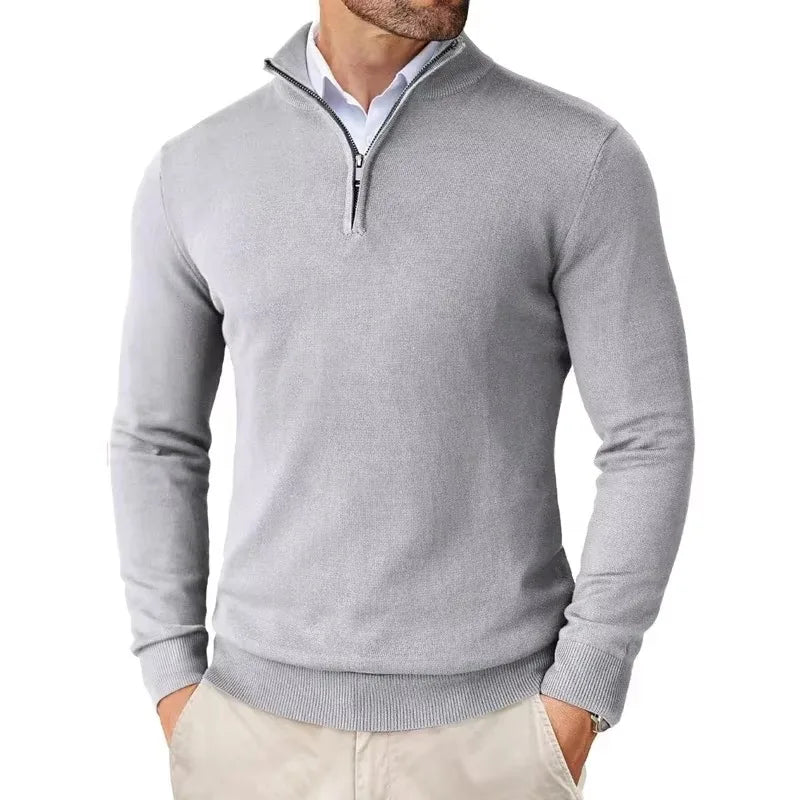 Lily | Stylish Quarter Zip Pullover Sweater For Men