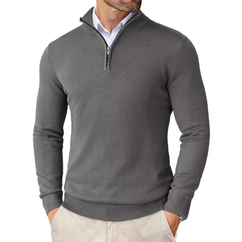 Lily | Stylish Quarter Zip Pullover Sweater For Men