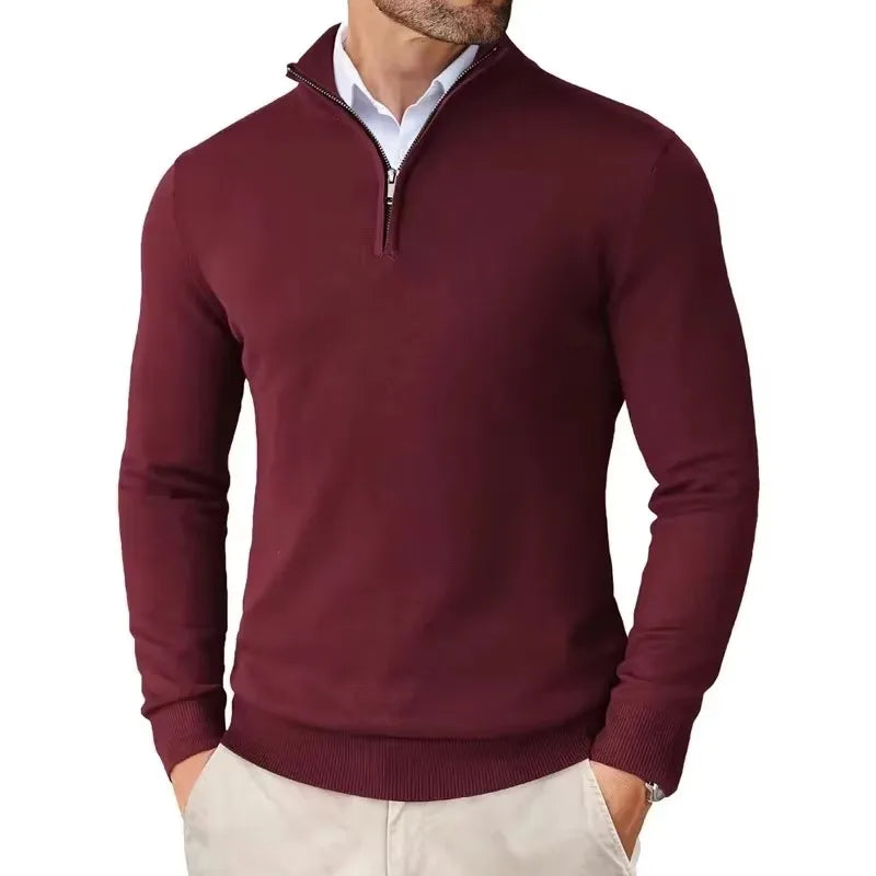 Lily | Stylish Quarter Zip Pullover Sweater For Men