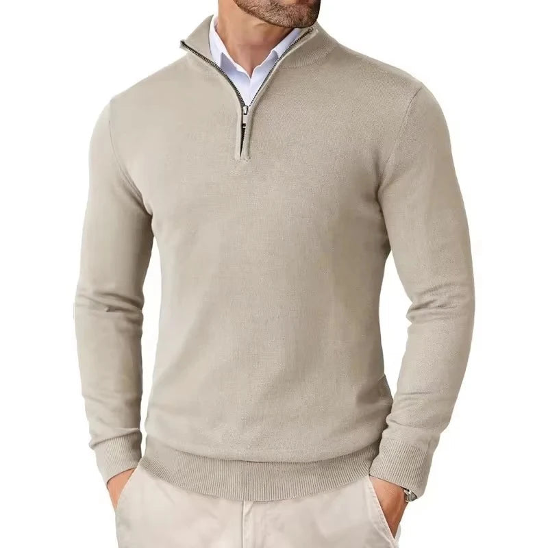 Lily | Stylish Quarter Zip Pullover Sweater For Men