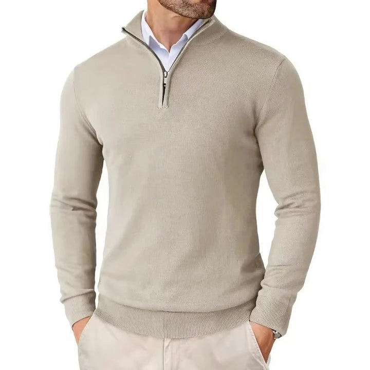 Lily | Stylish Quarter Zip Pullover Sweater For Men