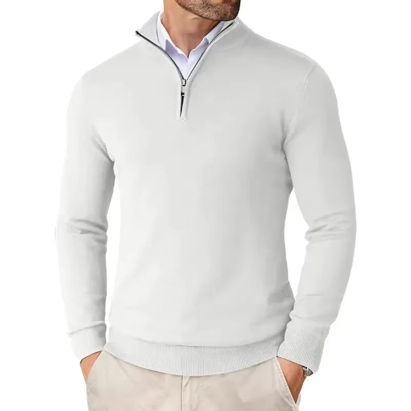 Lily | Stylish Quarter Zip Pullover Sweater For Men