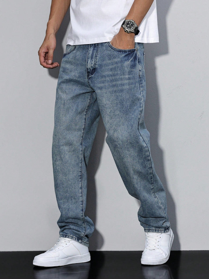 Eva | Stylish Straight Leg Denim Jeans Men's Classic Fit