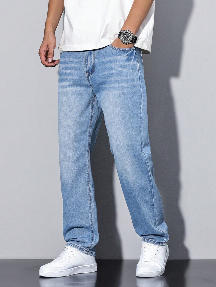 Eva | Stylish Straight Leg Denim Jeans Men's Classic Fit