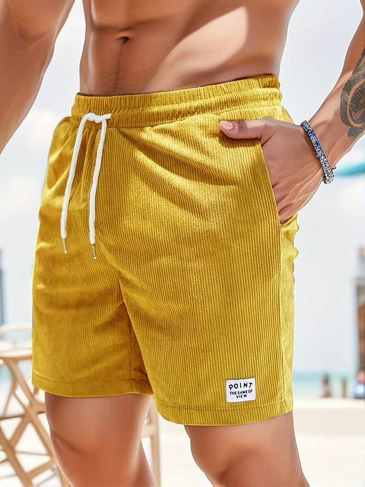 Zoe | Stylish Corduroy Swim Shorts With Drawstring