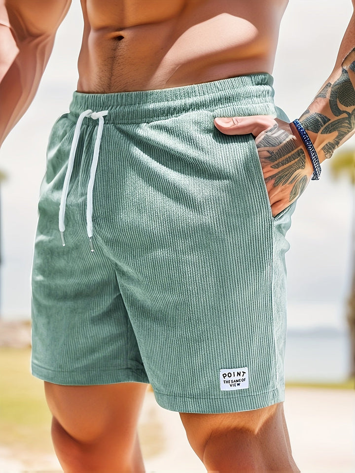Zoe | Stylish Corduroy Swim Shorts With Drawstring