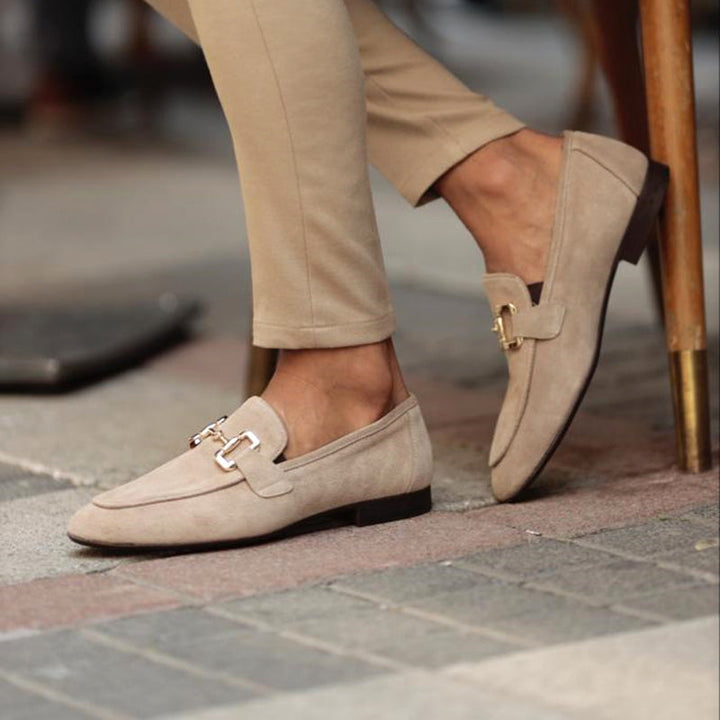 Celeste | Elegant Horsebit Suede Loafers For Modern Men