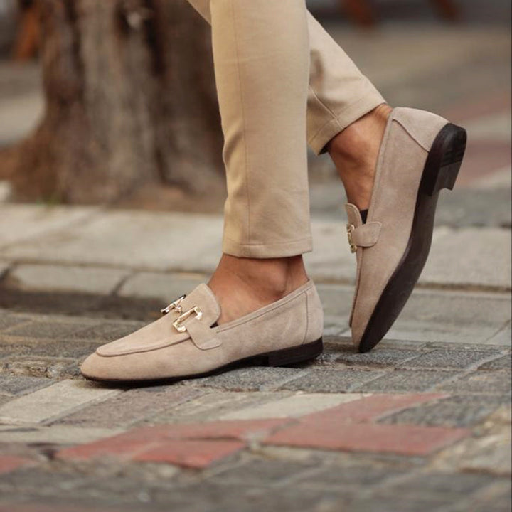 Celeste | Elegant Horsebit Suede Loafers For Modern Men