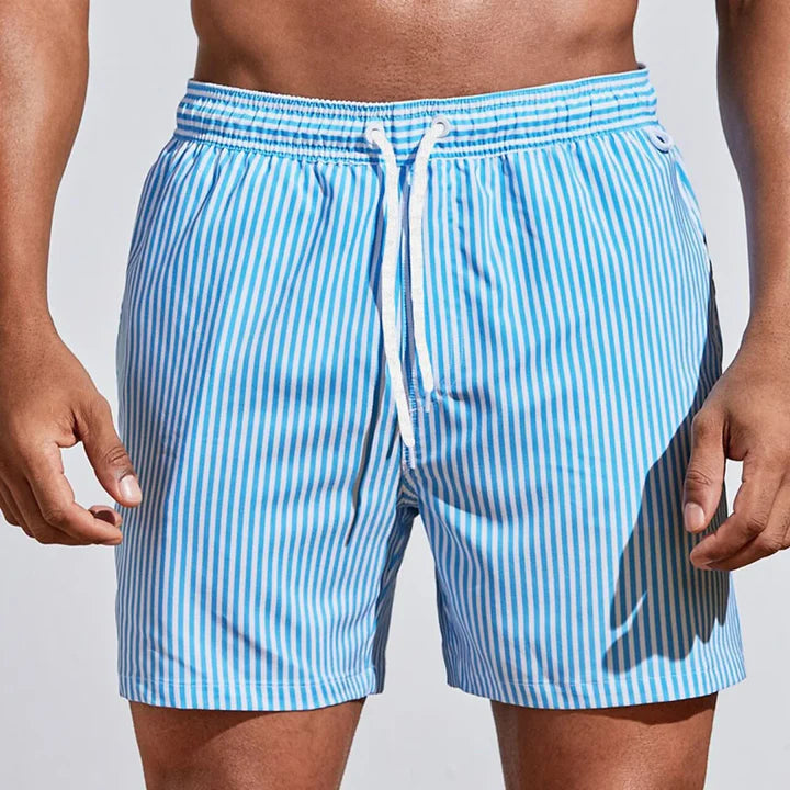 Camille | Stylish Striped Quick-Dry Swim Shorts