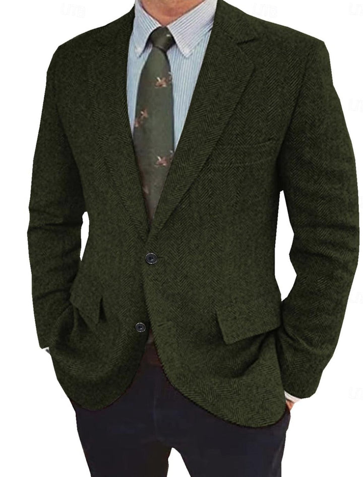 Harriet | Stylish Herringbone Blazer With Classic Notched Lapels