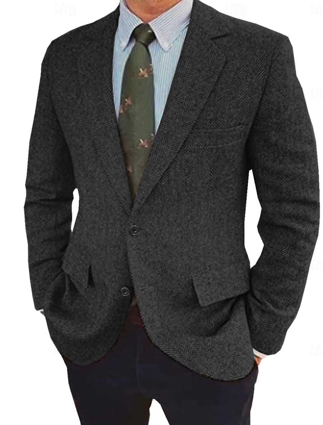 Harriet | Stylish Herringbone Blazer With Classic Notched Lapels
