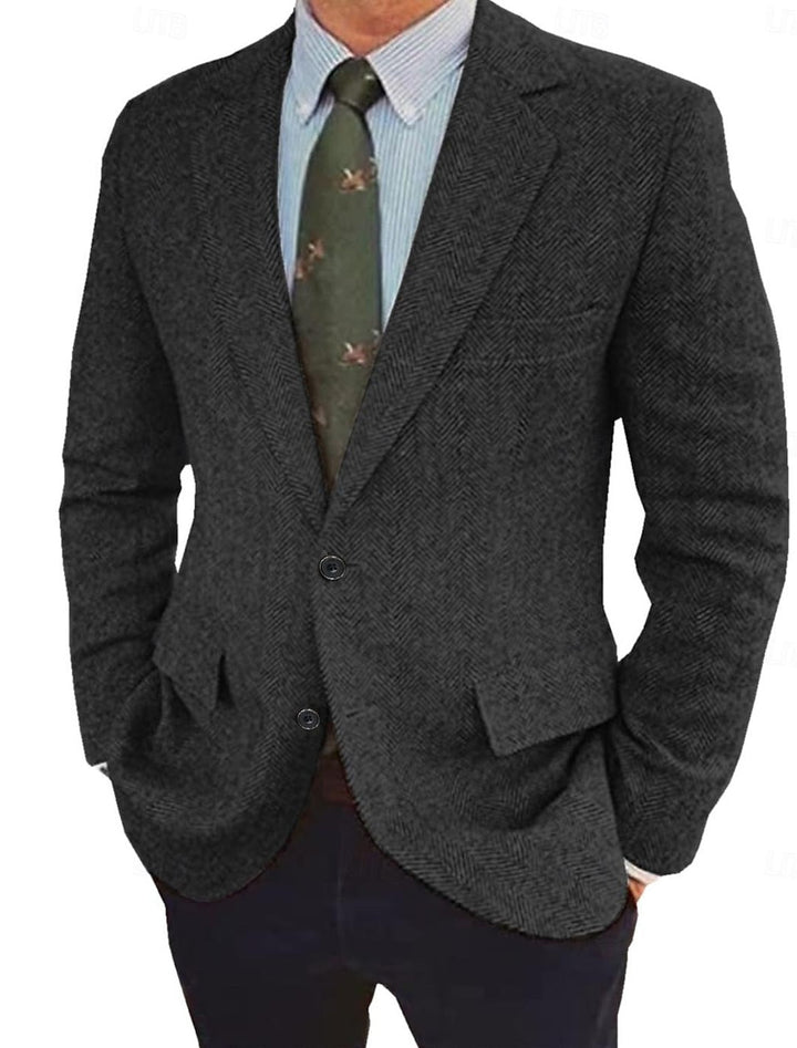 Harriet | Stylish Herringbone Blazer With Classic Notched Lapels