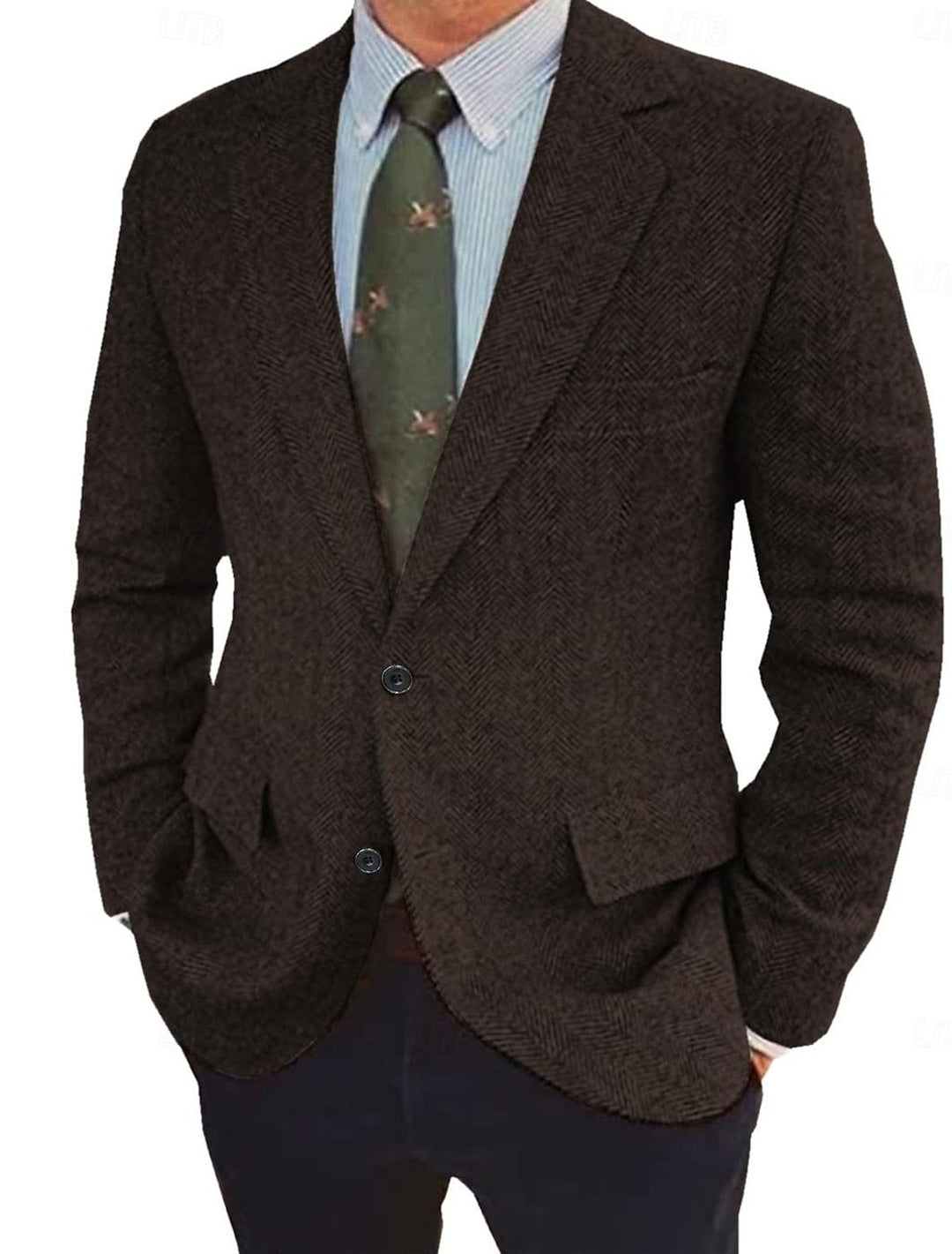 Harriet | Stylish Herringbone Blazer With Classic Notched Lapels