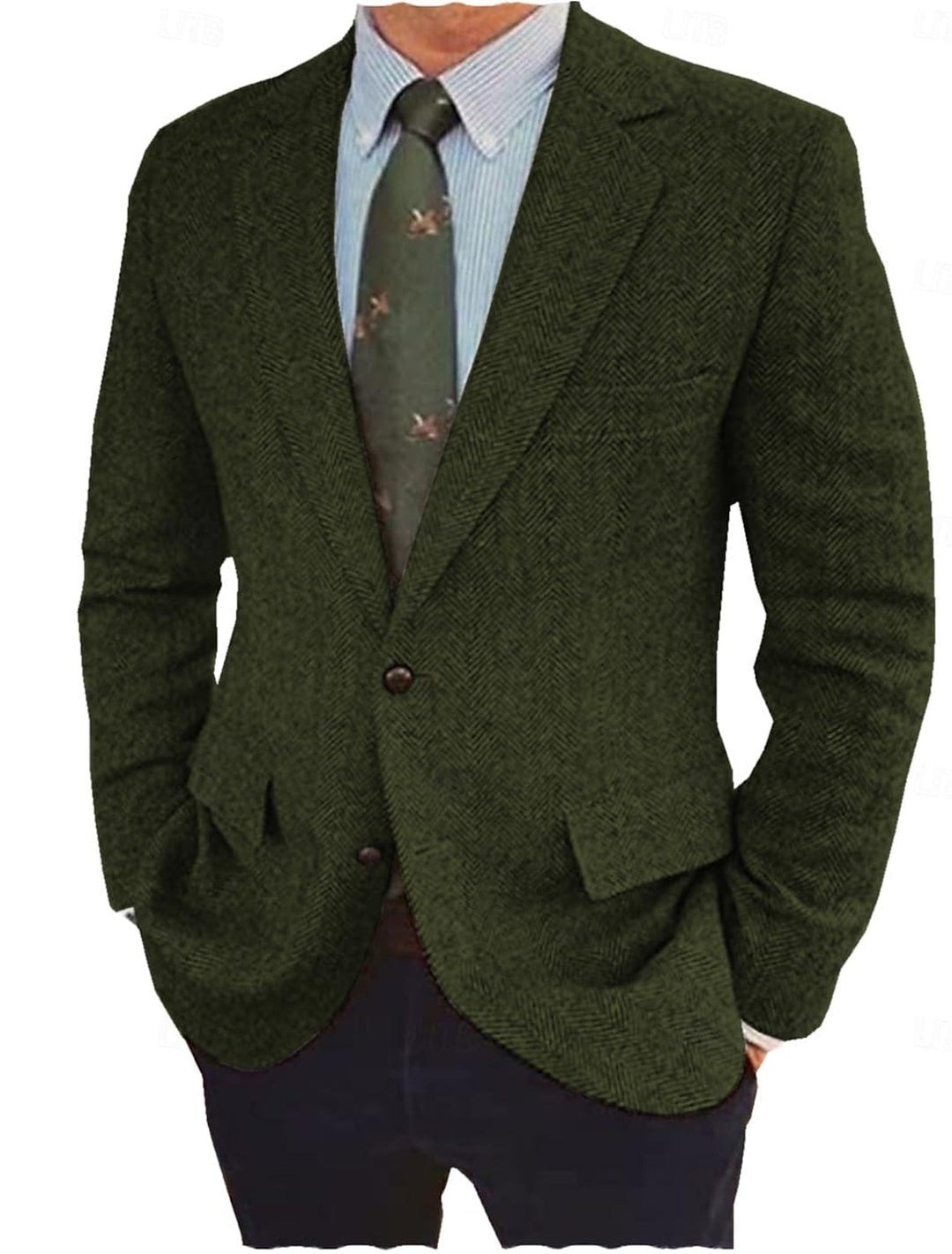 Harriet | Stylish Herringbone Blazer With Classic Notched Lapels
