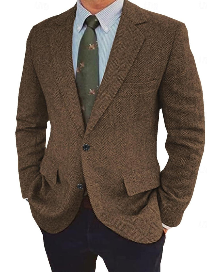 Harriet | Stylish Herringbone Blazer With Classic Notched Lapels