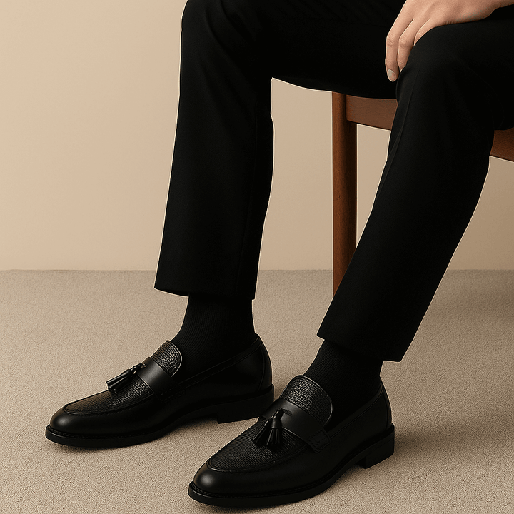 Atticus | Sophisticated Woven Tassel Loafers Men