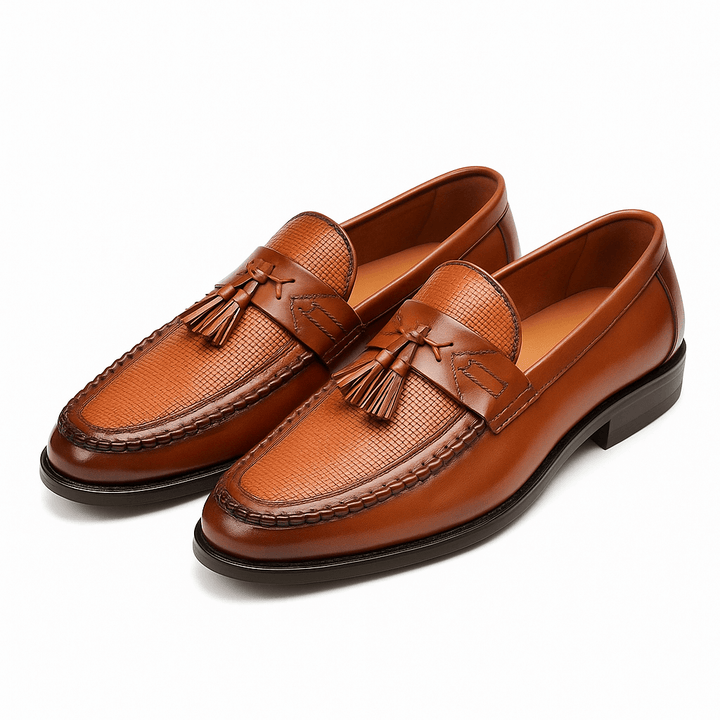 Atticus | Sophisticated Woven Tassel Loafers Men