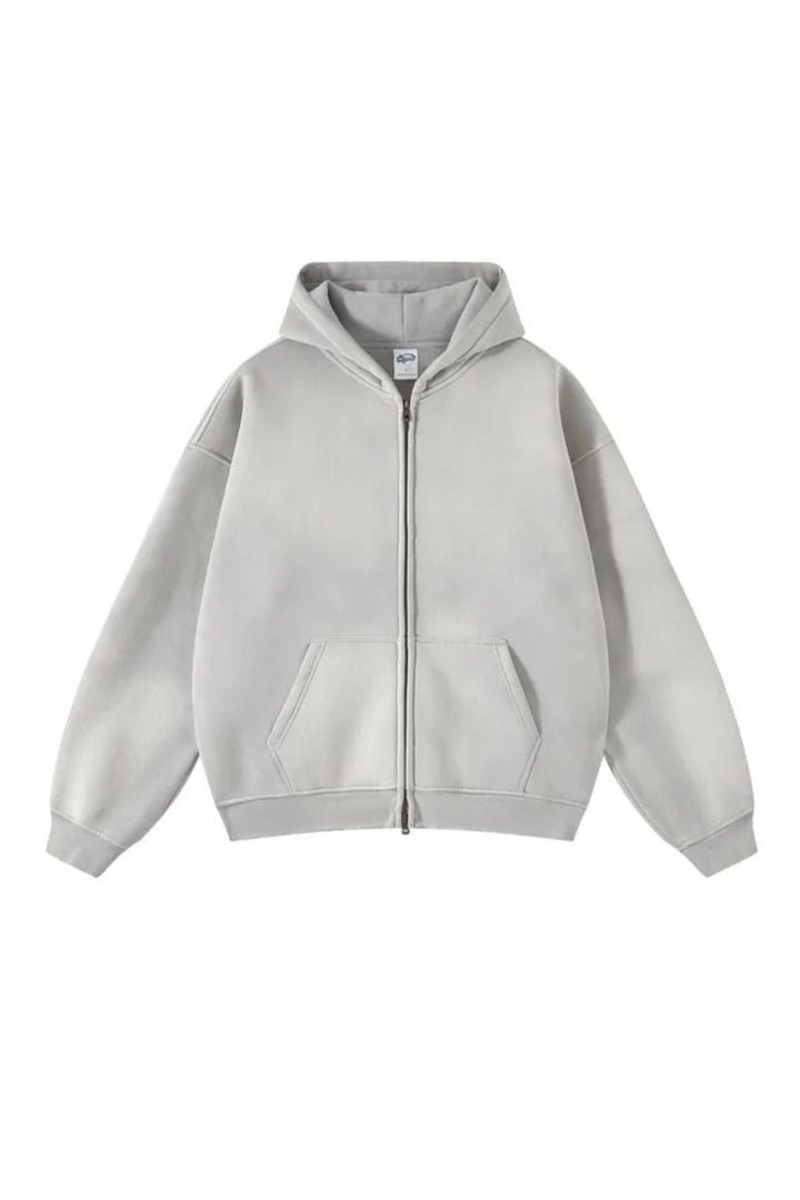 Lucy | Stylish Heavyweight Zip-Up Hoodie With Front Pockets