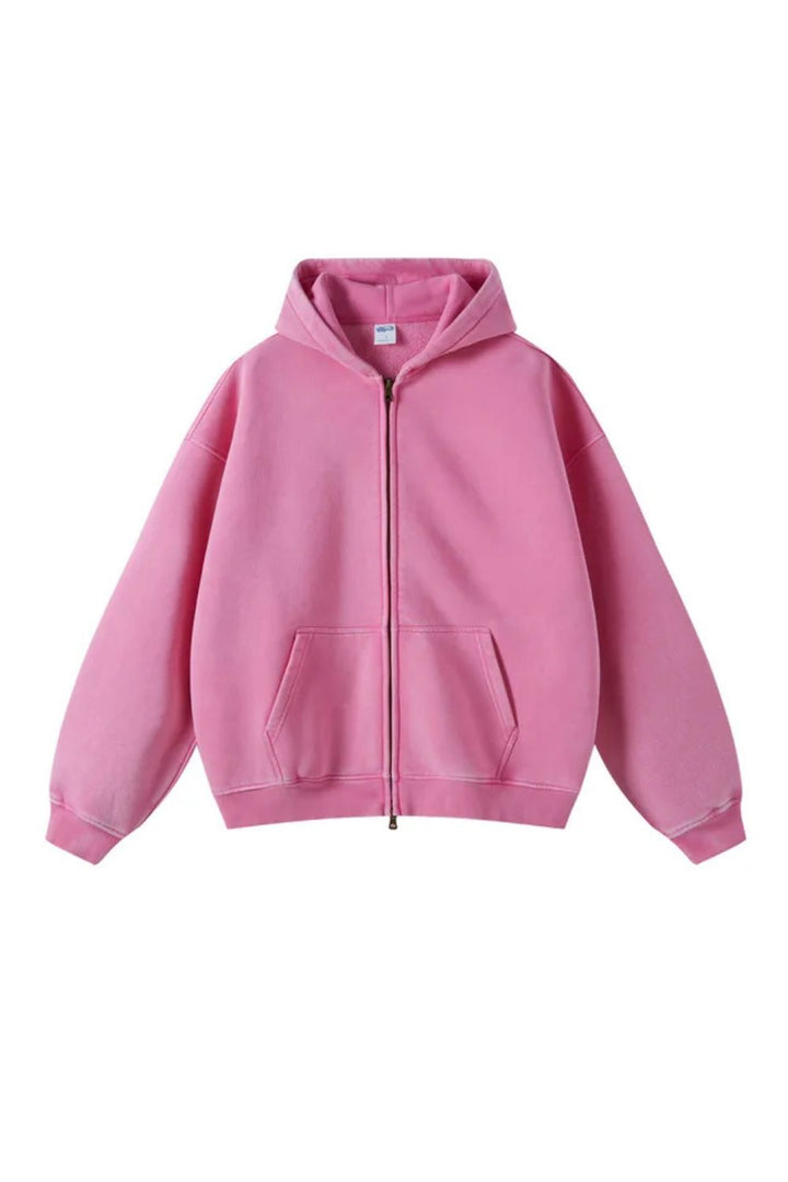Lucy | Stylish Heavyweight Zip-Up Hoodie With Front Pockets