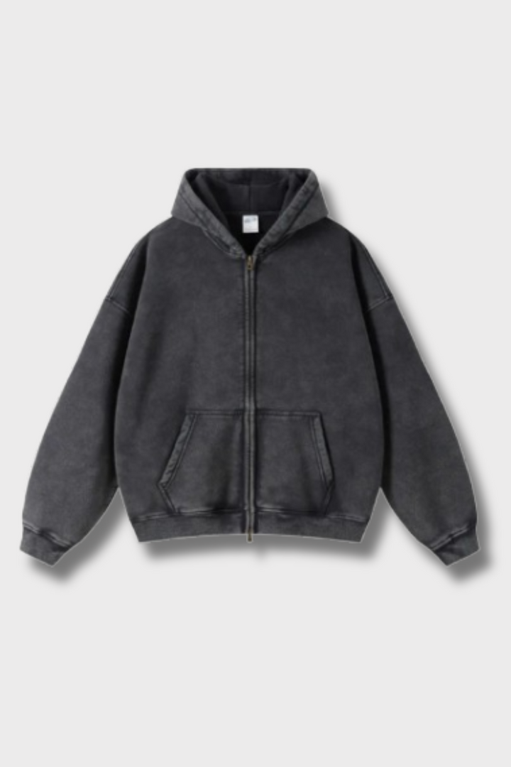 Lucy | Stylish Heavyweight Zip-Up Hoodie With Front Pockets