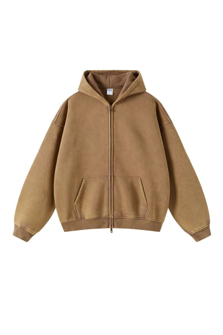 Lucy | Stylish Heavyweight Zip-Up Hoodie With Front Pockets