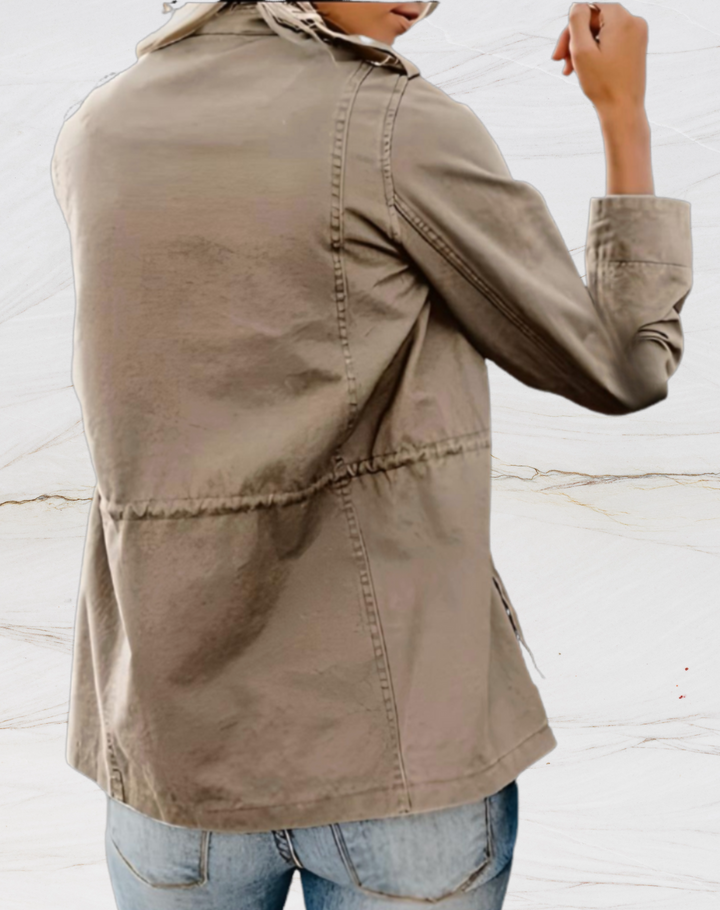Celine | Elegant Utility Field Jacket With Multiple Pockets