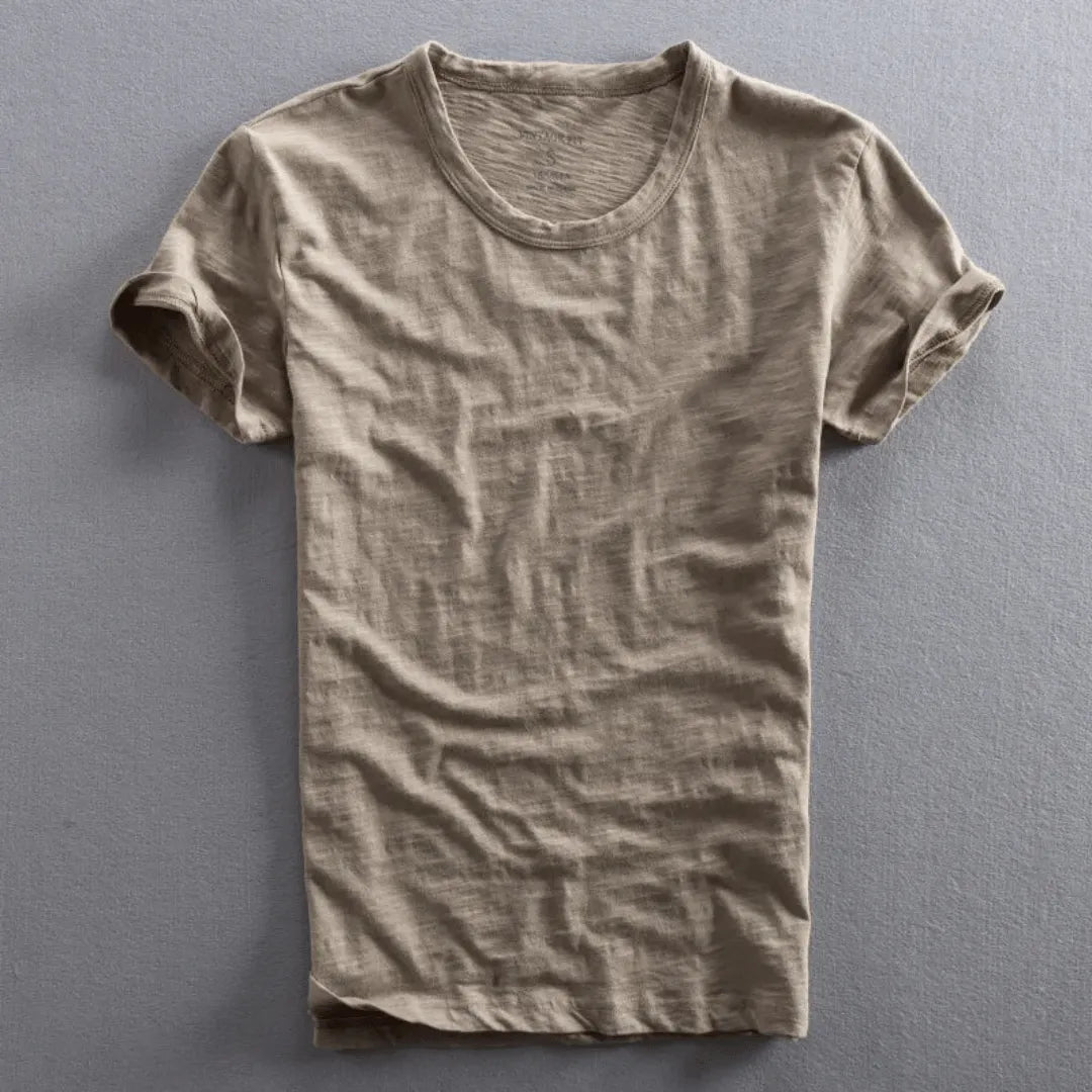 Fiona | Effortless Cotton Crew Neck Relaxed Fit T-Shirt