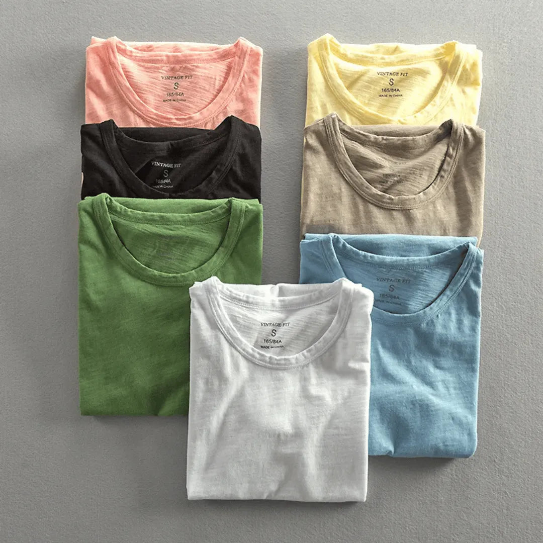 Fiona | Effortless Cotton Crew Neck Relaxed Fit T-Shirt