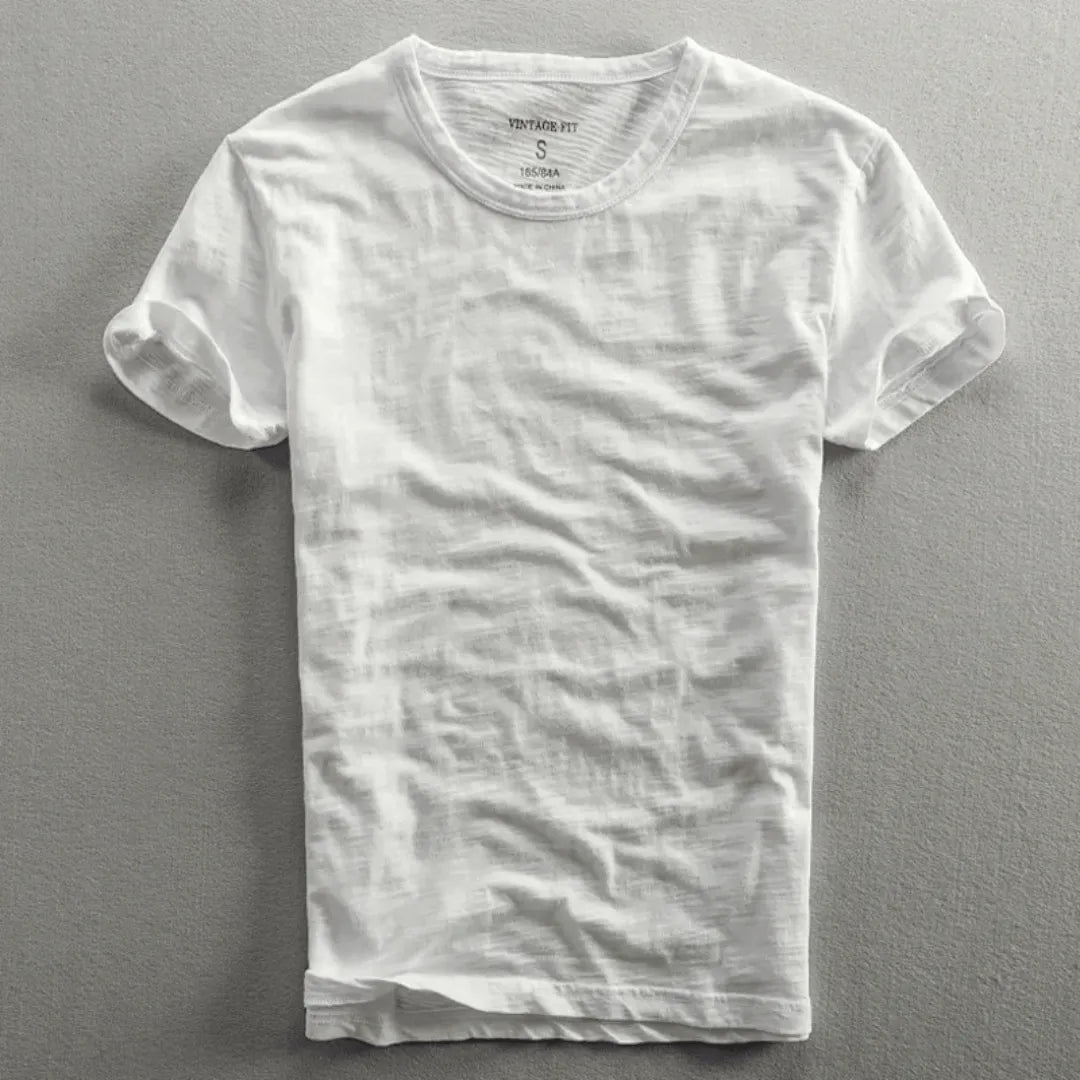 Fiona | Effortless Cotton Crew Neck Relaxed Fit T-Shirt