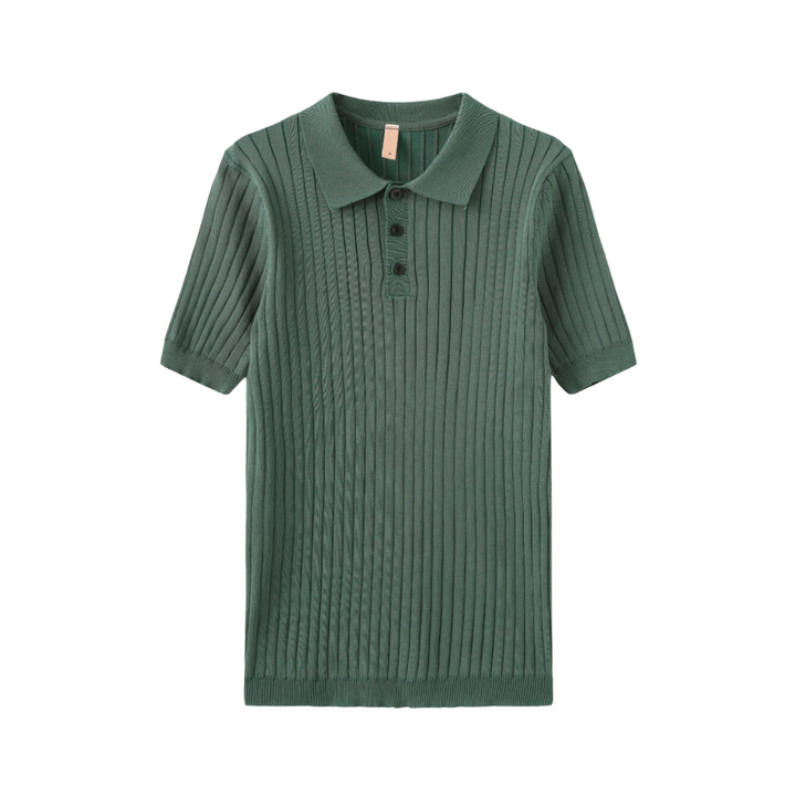 Bora | Stylish Ribbed Polo Shirt Men - Short Sleeve
