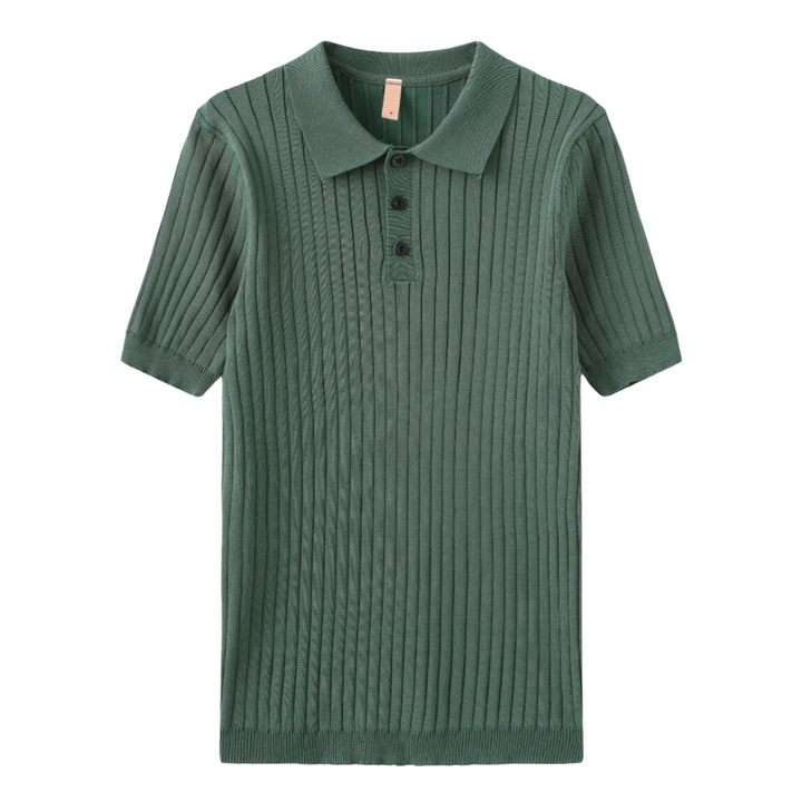 Bora | Stylish Ribbed Polo Shirt Men - Short Sleeve