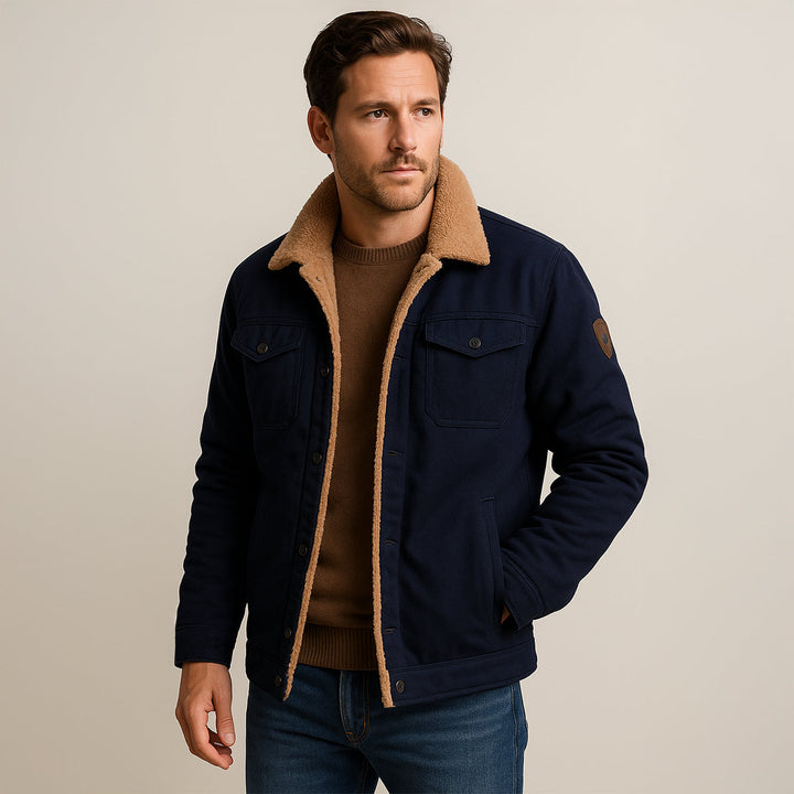 Margot | Stylish Fleece Lined Winter Jacket With Button Details