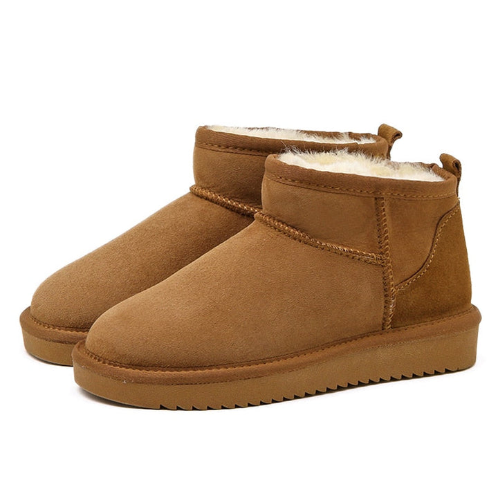 Willa | Chic Fleece-Lined Waterproof Ankle Boots For Women