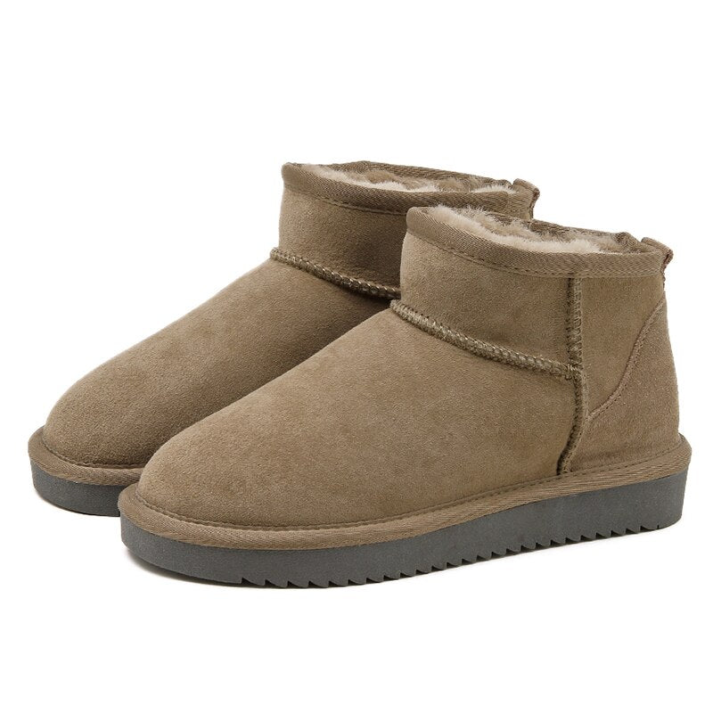 Willa | Chic Fleece-Lined Waterproof Ankle Boots For Women