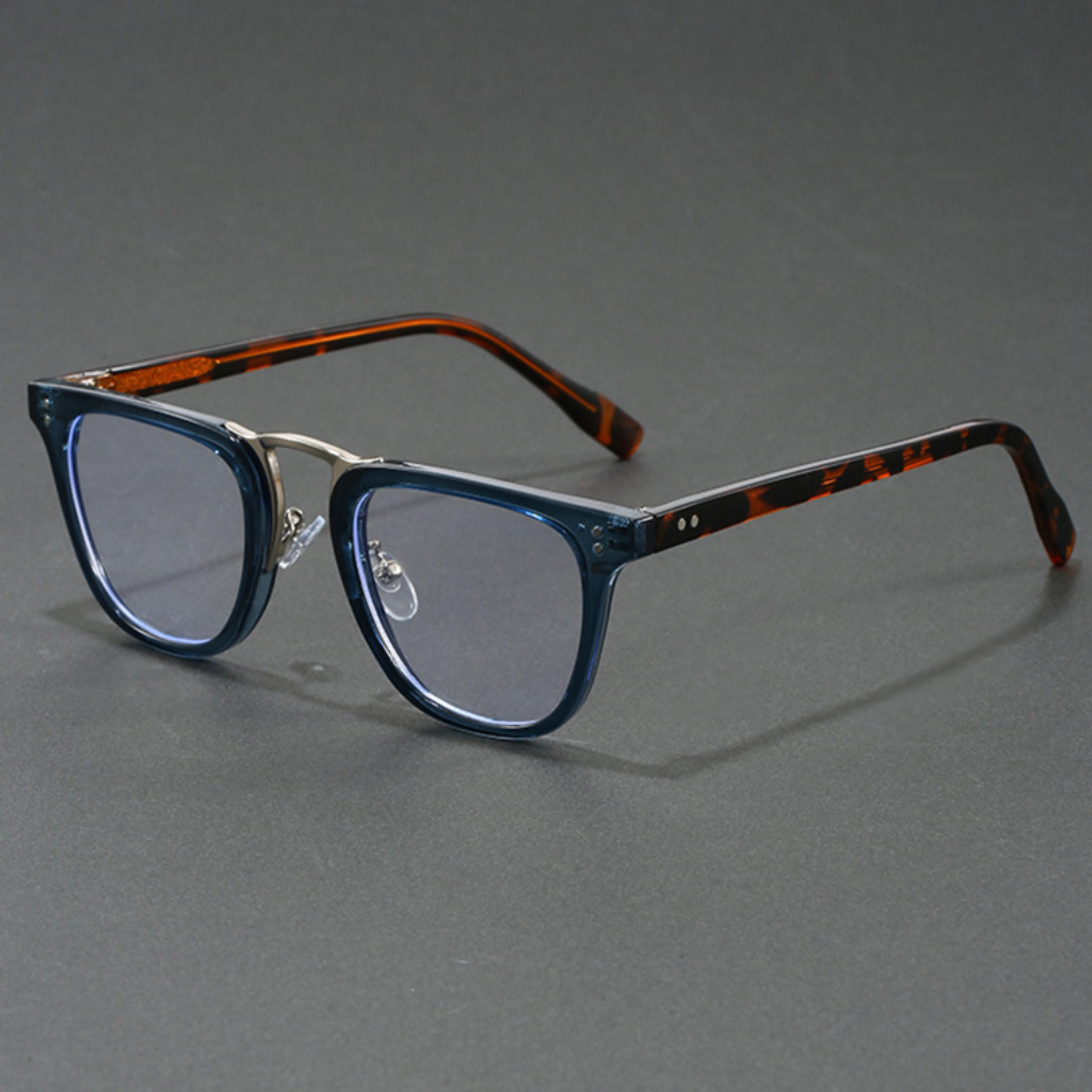 Phoebe | Stylish Tortoise Square Frame Blue Light Glasses