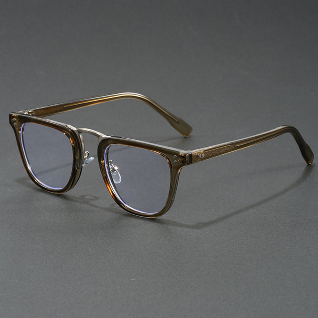 Phoebe | Stylish Tortoise Square Frame Blue Light Glasses