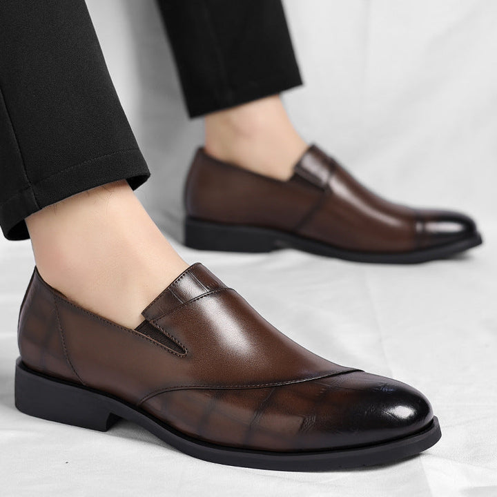 Nina | Sleek Premium Leather Slip-On Dress Loafers For Men