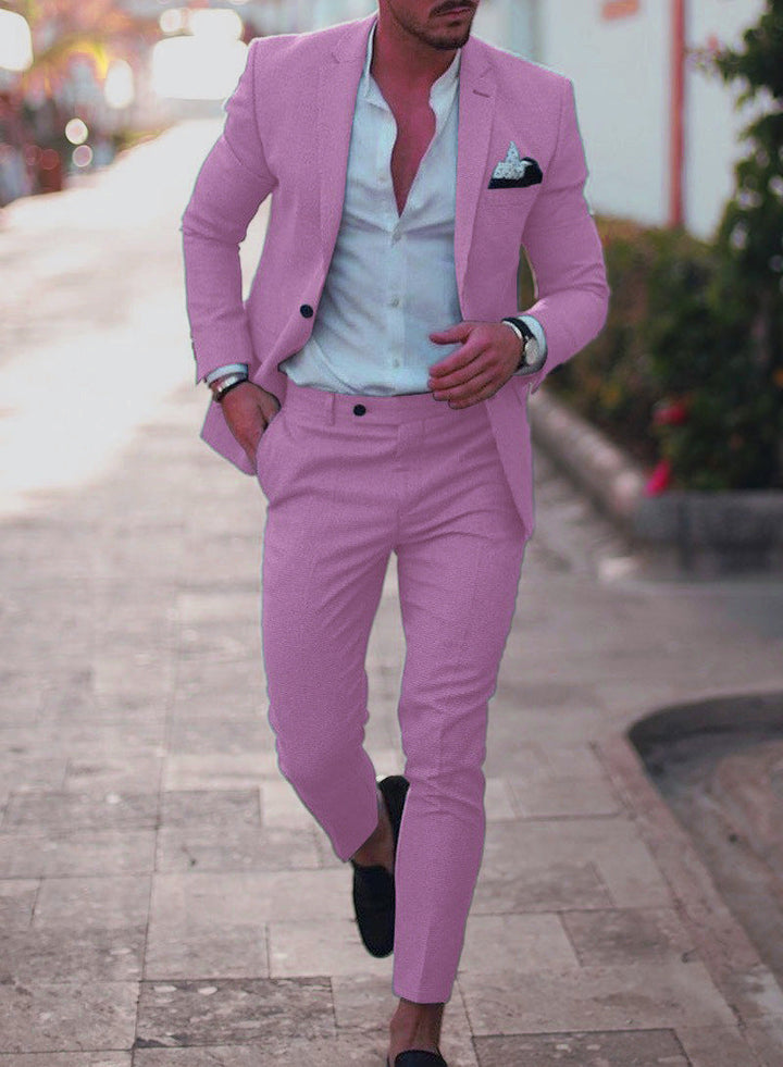 Theodore | Elegant Slim Fit Two Piece Suit For Men